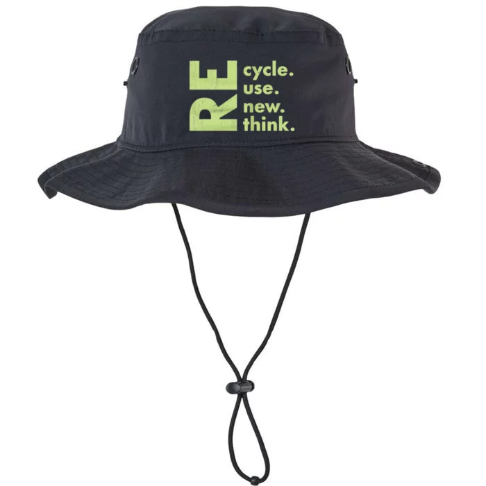 Recycle Reuse Renew Rethink Crisis Environmental Activism Legacy Cool Fit Booney Bucket Hat