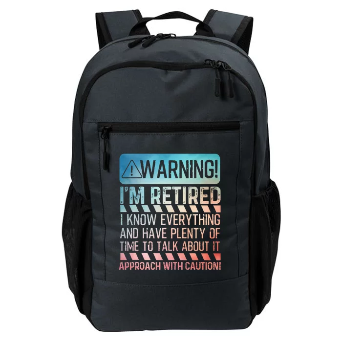 Retirement Retiree Retired Daily Commute Backpack