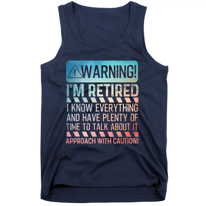 Retirement Retiree Retired Tank Top