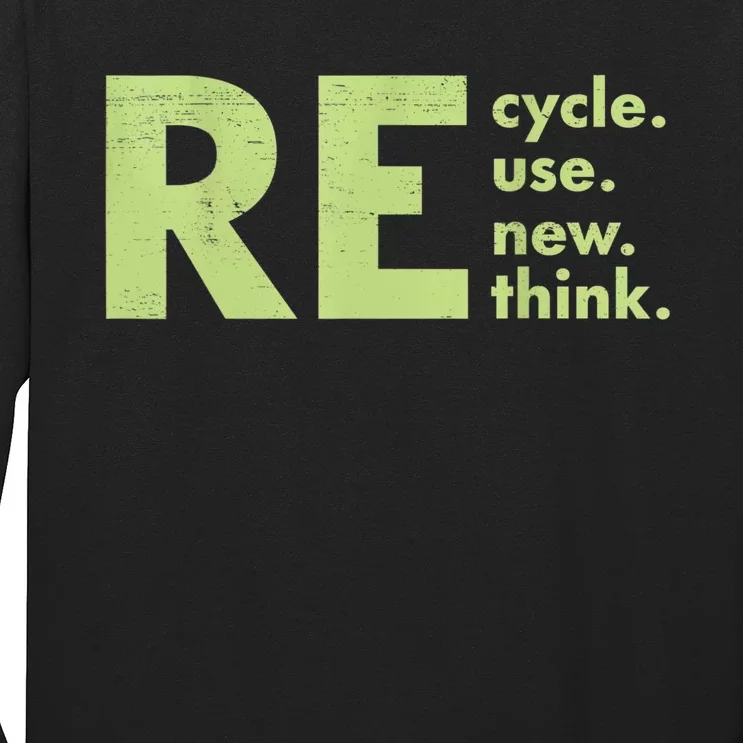 Recycle Reuse Renew Rethink Crisis Environmental Activism Long Sleeve Shirt