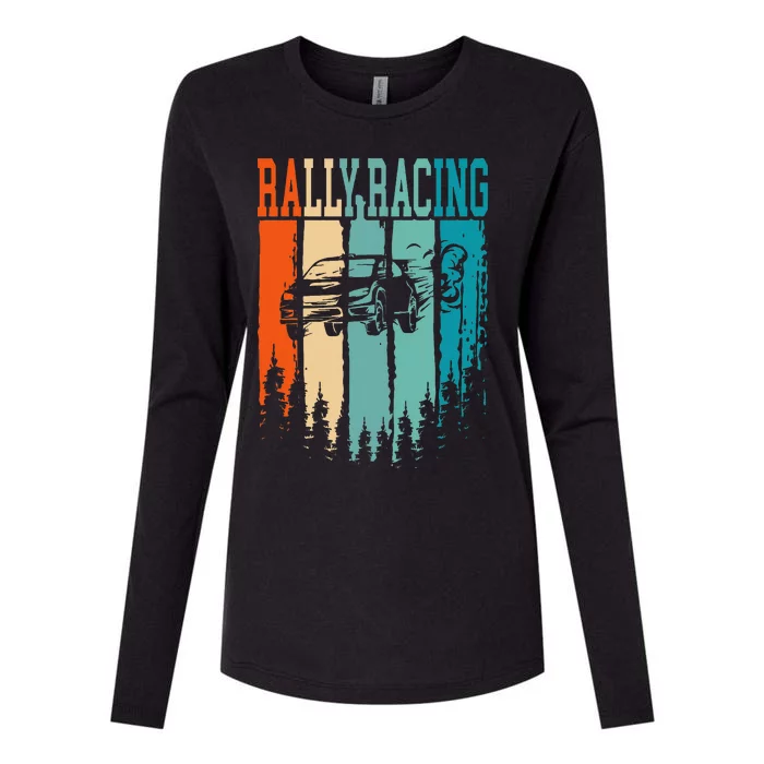 Rally Racing Retro Vintage Womens Cotton Relaxed Long Sleeve T-Shirt