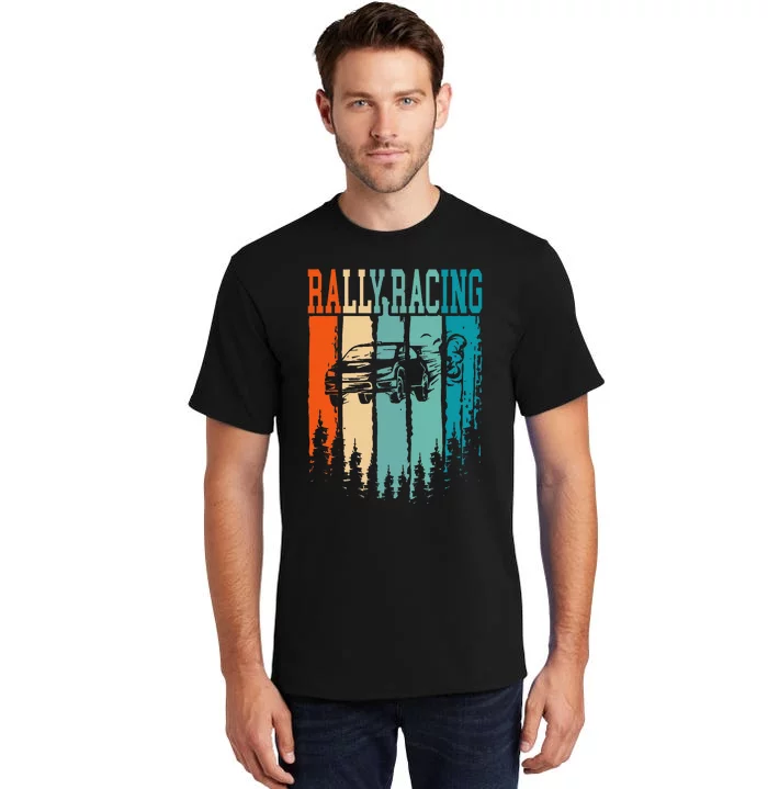 Rally Racing Retro Vintage Tall T-Shirt