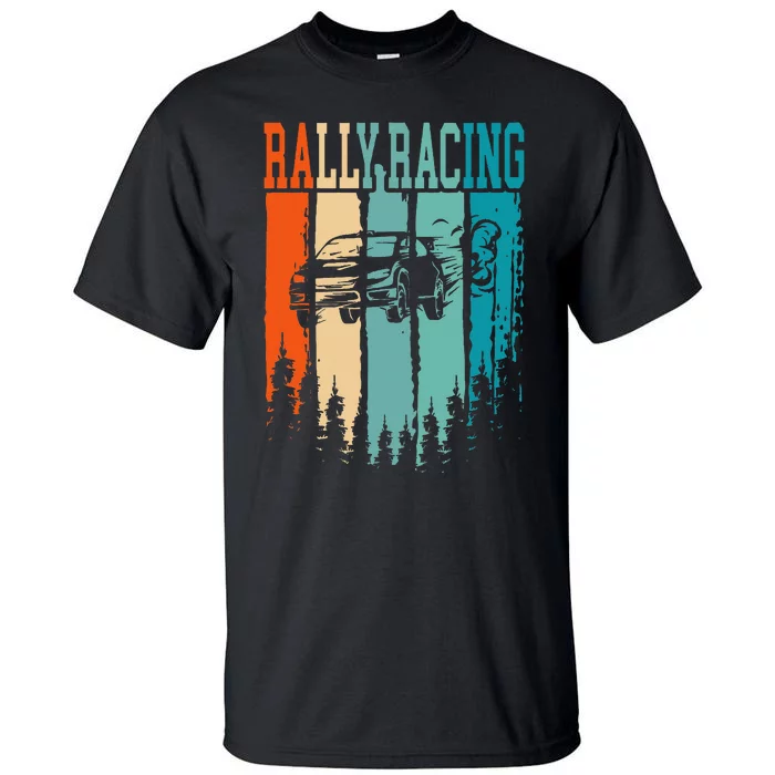 Rally Racing Retro Vintage Tall T-Shirt