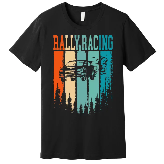 Rally Racing Retro Vintage Premium T-Shirt