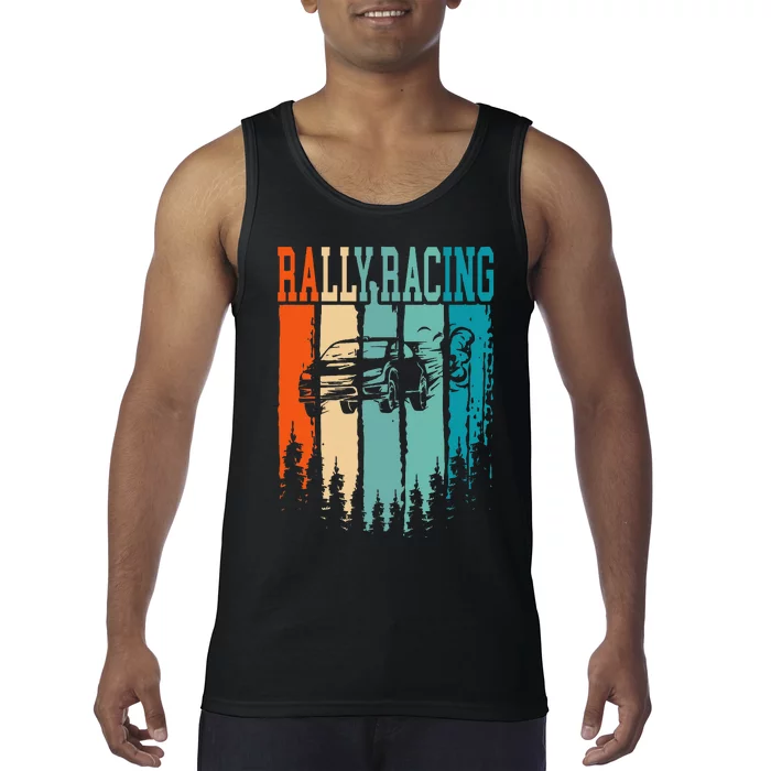 Rally Racing Retro Vintage Tank Top