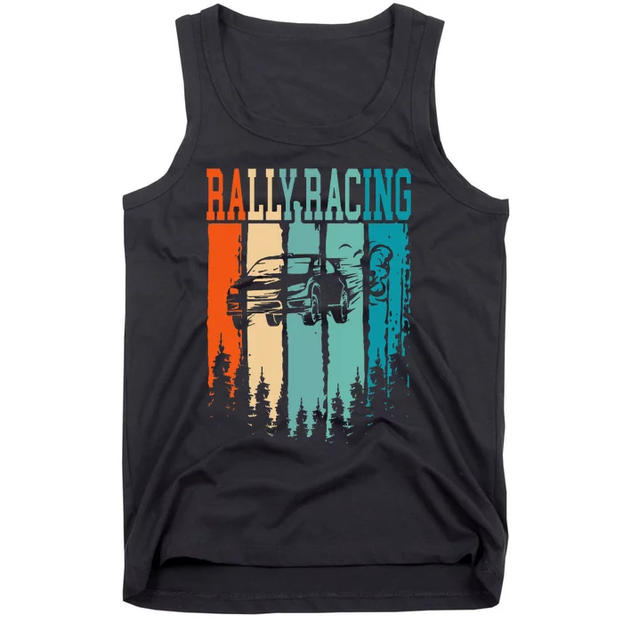 Rally Racing Retro Vintage Tank Top