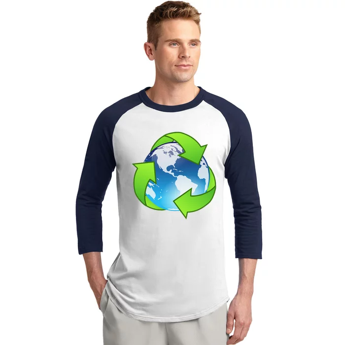 Reduce, Reuse, Recycle Earth Day Baseball Sleeve Shirt