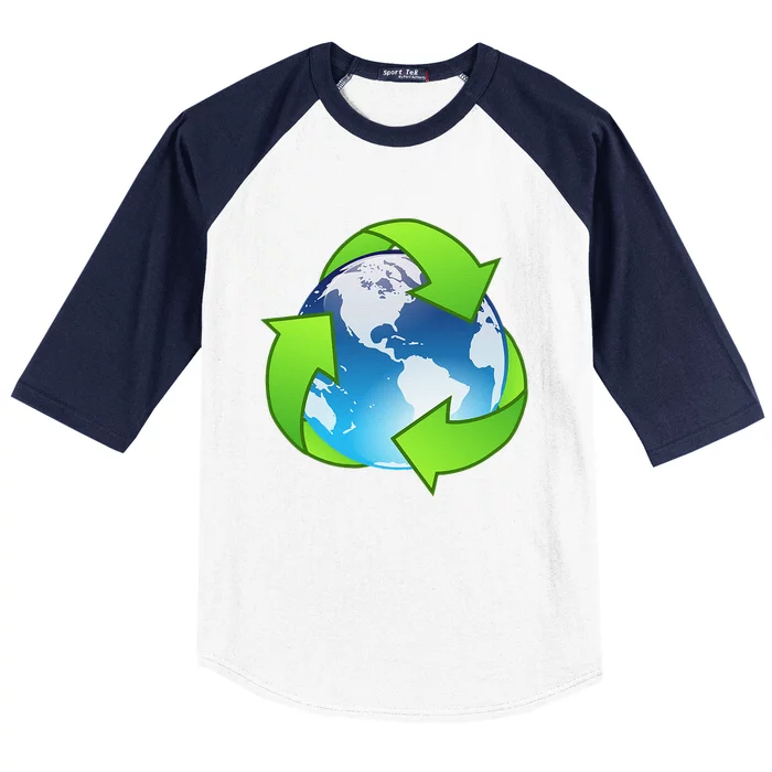 Reduce, Reuse, Recycle Earth Day Baseball Sleeve Shirt