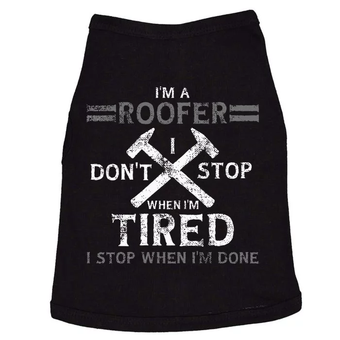 Roofing Roofer Doggie Tank