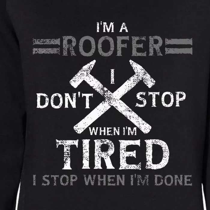 Roofing Roofer Womens California Wash Sweatshirt