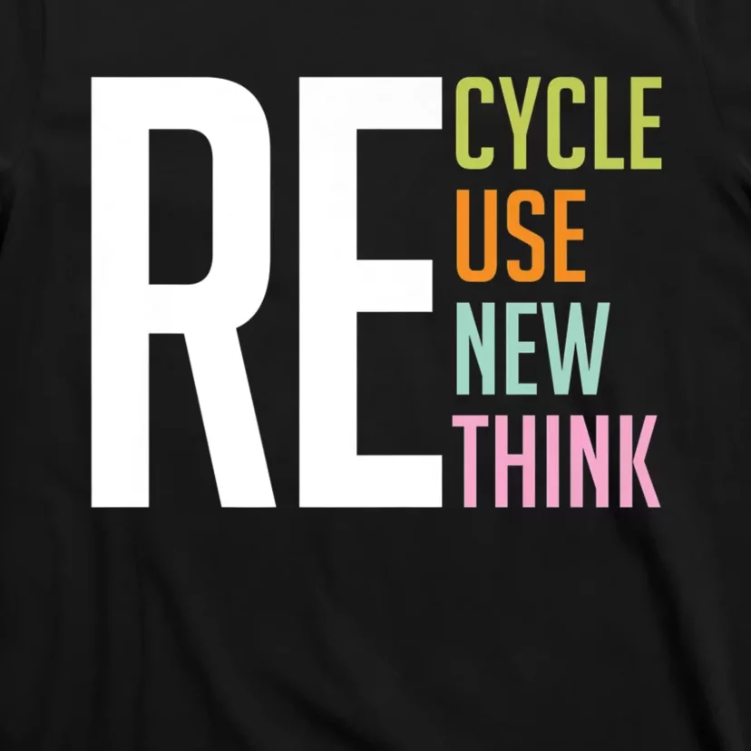 Recycle Reuse Renew Rethink Crisis Environmental Activism T-Shirt