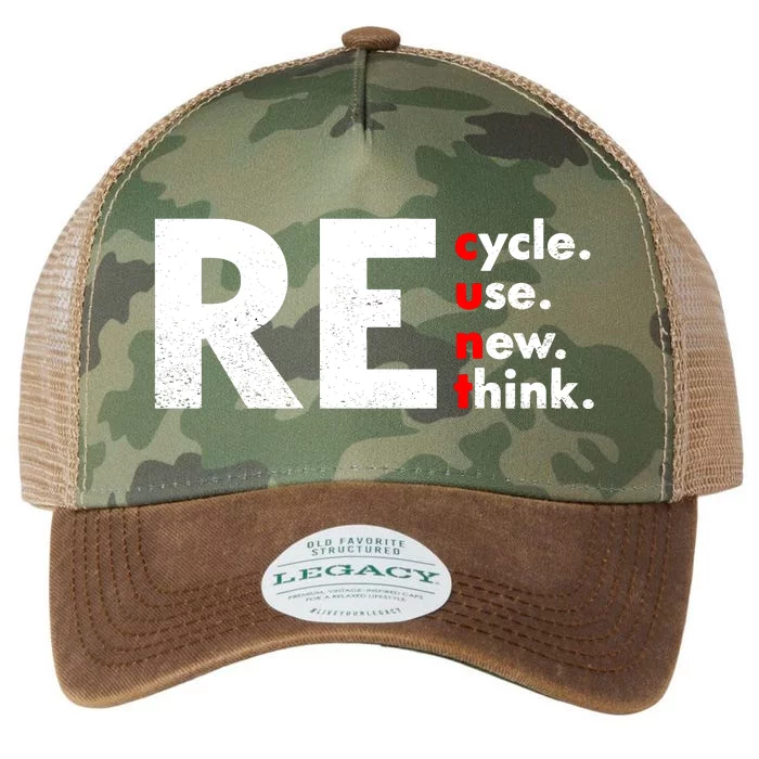 Recycle Reuse Renew Rethink Crisis Environmental Activism Legacy Tie Dye Trucker Hat