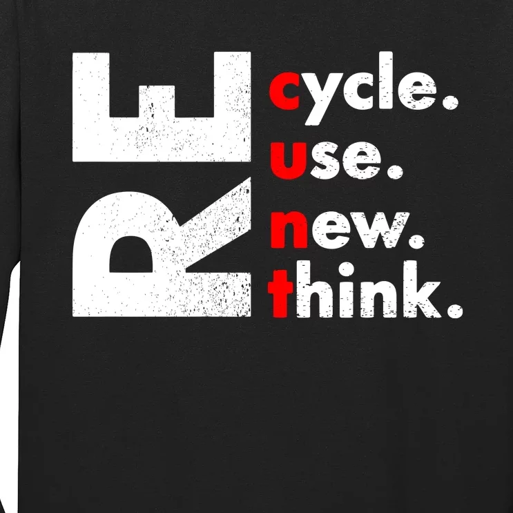 Recycle Reuse Renew Rethink Crisis Environmental Activism Long Sleeve Shirt