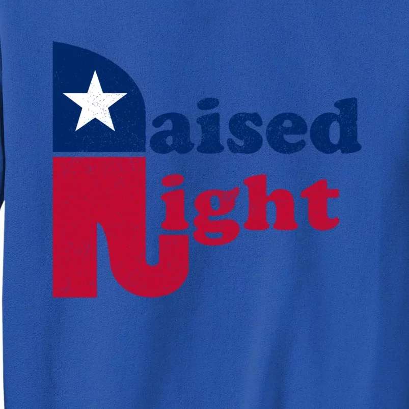 Raised Right Republican Elephant Retro Style Patriotic Gift Cute Gift Sweatshirt