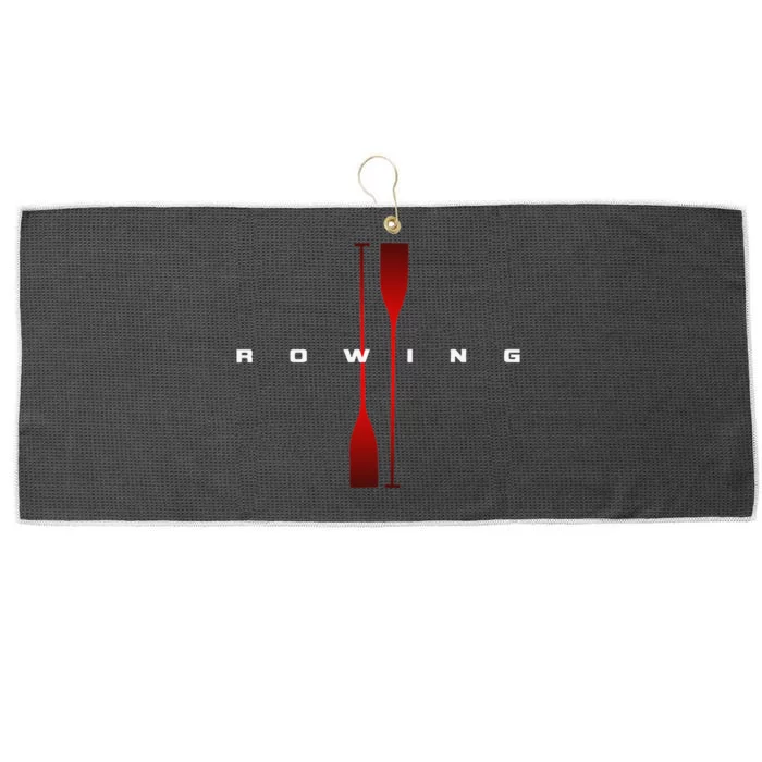 Rowing Rowing Large Microfiber Waffle Golf Towel