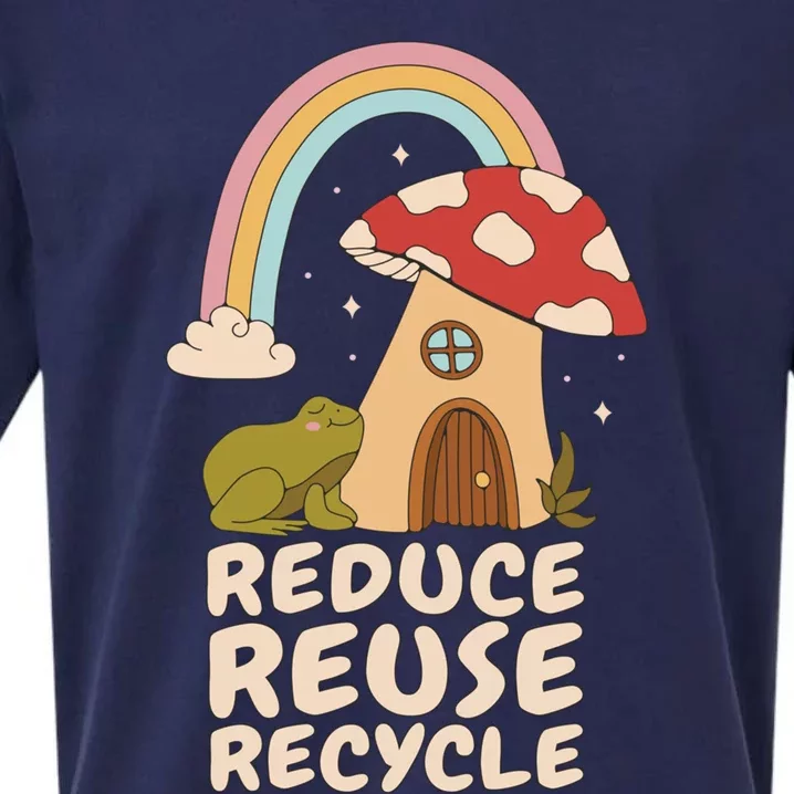 Reduce Reuse Recycle Rainforest Gift Sueded Cloud Jersey T-Shirt