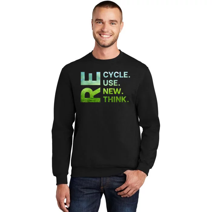 Recycle Reuse Renew Rethink Crisis Environmental Activism Sweatshirt