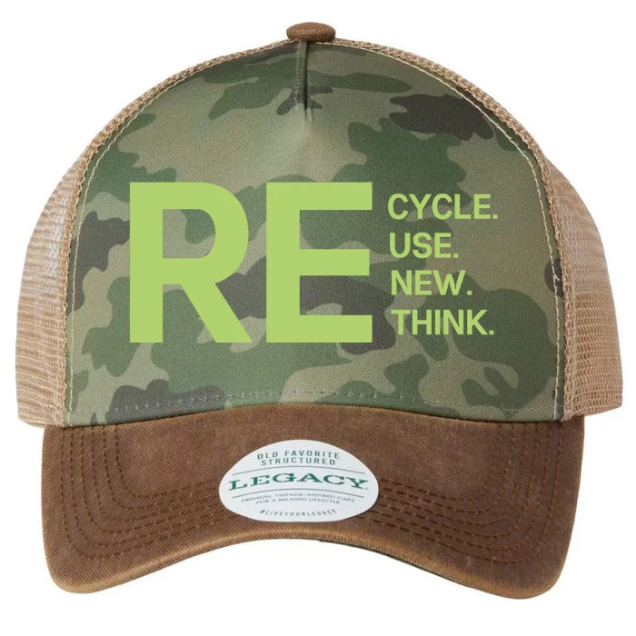 Recycle Reuse Renew Rethink Legacy Tie Dye Trucker Hat