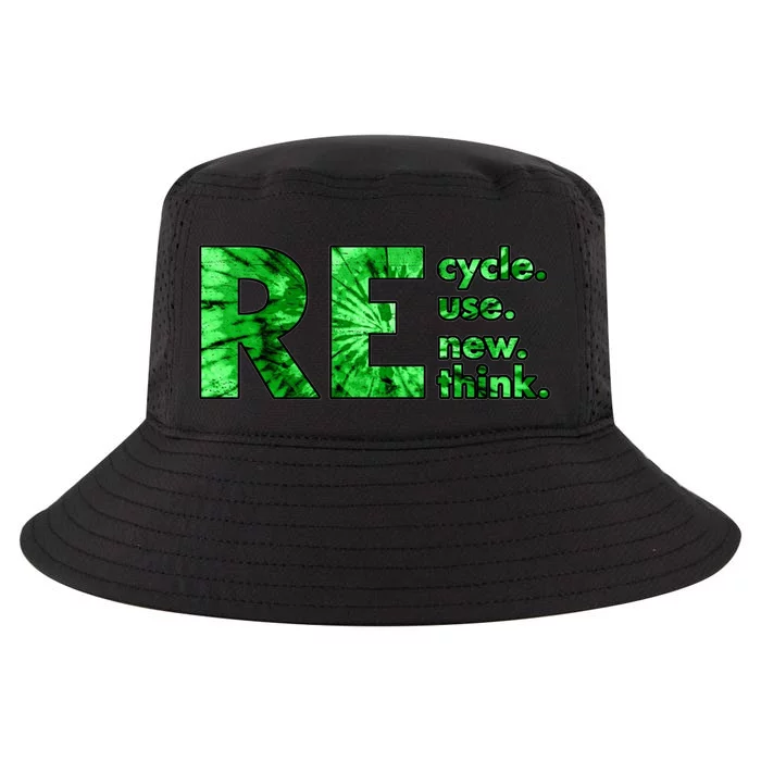 Recycle Reuse Renew Rethink Tie Dye Crisis Environmental Activism Cool Comfort Performance Bucket Hat