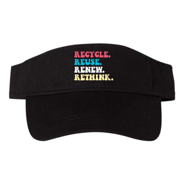 Recycle Reuse Renew Rethink Valucap Bio-Washed Visor