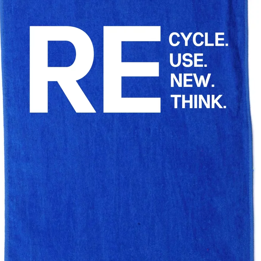 Recycle Reuse Renew Rethink Platinum Collection Golf Towel