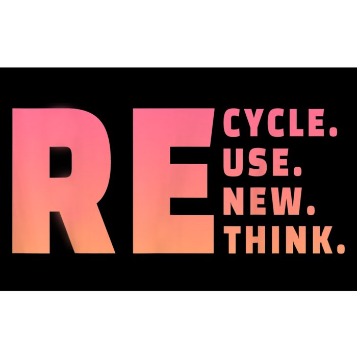 Recycle Reuse Renew Rethink Crisis Environmental Activism Bumper Sticker