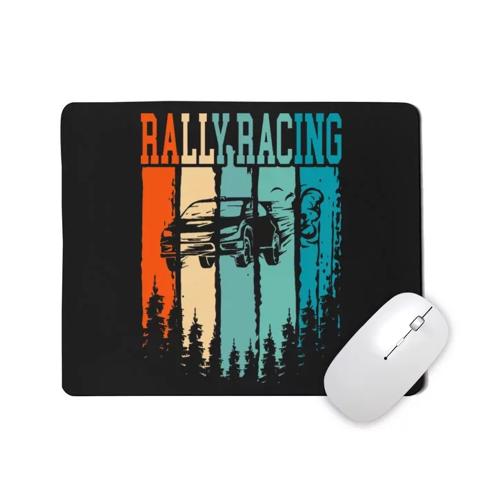 Rally Racing Retro Vintage Mousepad