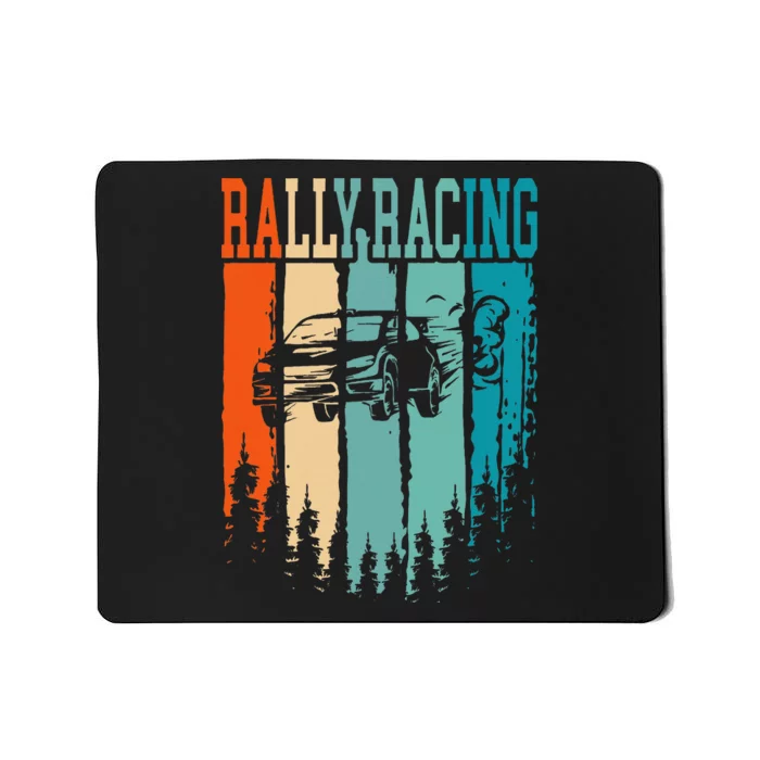 Rally Racing Retro Vintage Mousepad