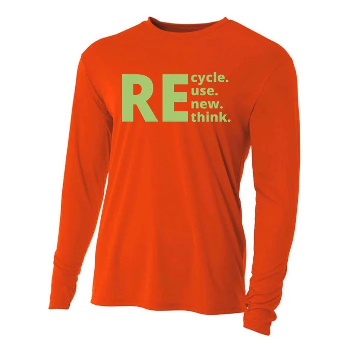 Recycle Reuse Renew Rethink Cooling Performance Long Sleeve Crew