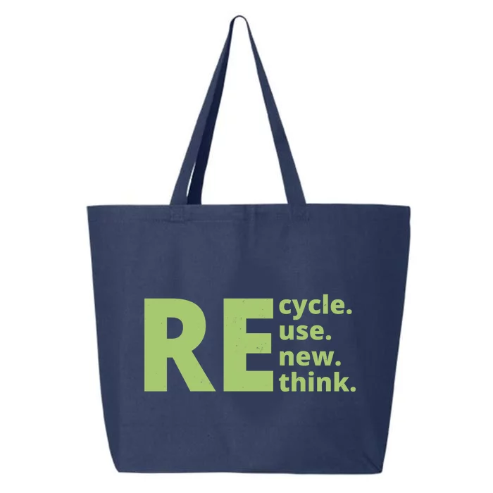 Recycle Reuse Renew Rethink 25L Jumbo Tote