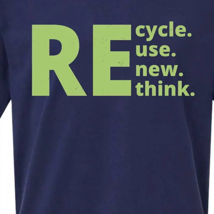 Recycle Reuse Renew Rethink Sueded Cloud Jersey T-Shirt