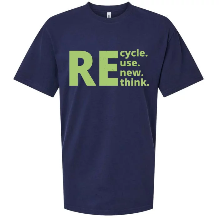 Recycle Reuse Renew Rethink Sueded Cloud Jersey T-Shirt