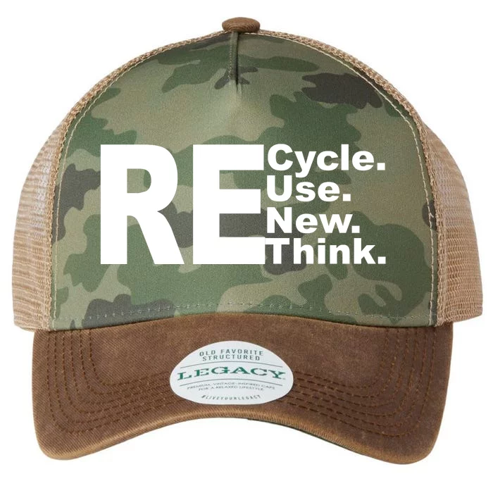 Recycle Reuse Renew Re Rethink Legacy Tie Dye Trucker Hat