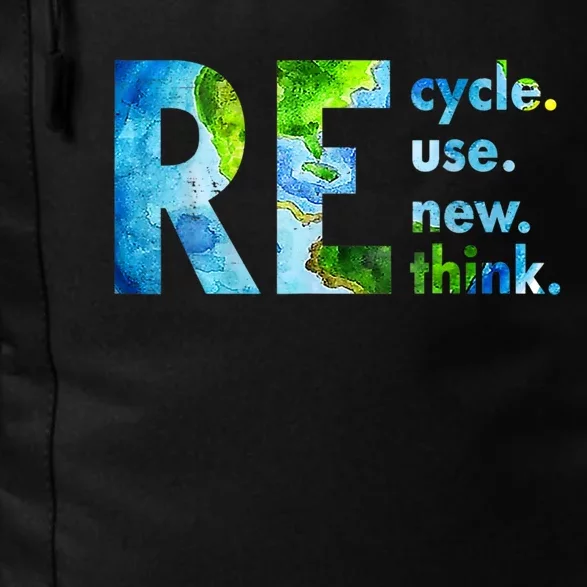 Recycle Reuse Renew Rethink Earth Day Environmental Activism Daily Commute Backpack