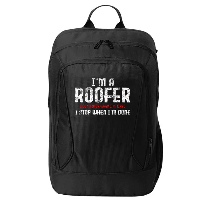 Roofer Roofing City Backpack