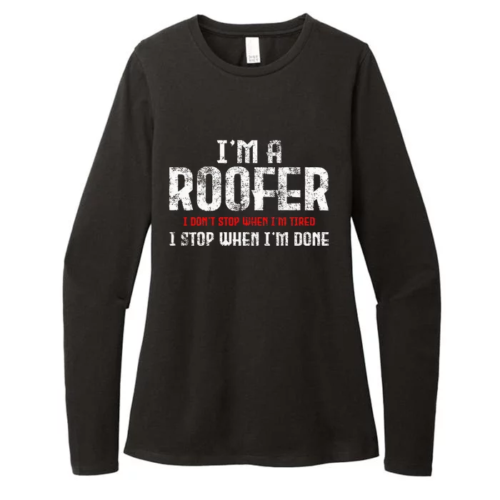 Roofer Roofing Womens CVC Long Sleeve Shirt