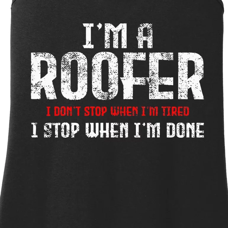 Roofer Roofing Ladies Essential Tank