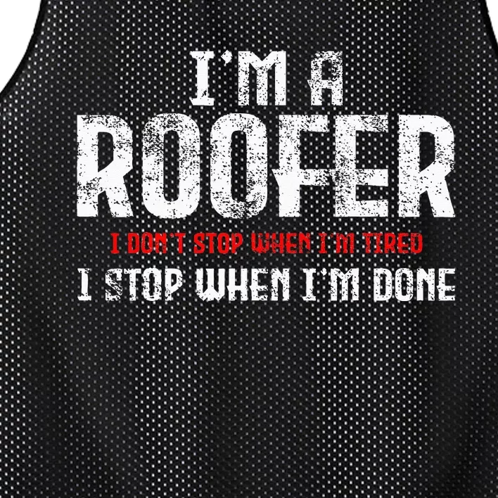 Roofer Roofing Mesh Reversible Basketball Jersey Tank