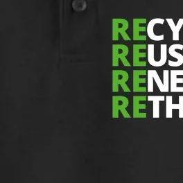 Recycle Reuse Renew Rethink Crisis Environmental Activism Earth Day Dry Zone Grid Performance Polo