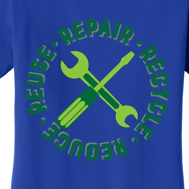 Recycle Reduce Reuse Repair Green Tool Logo Gift Women's T-Shirt