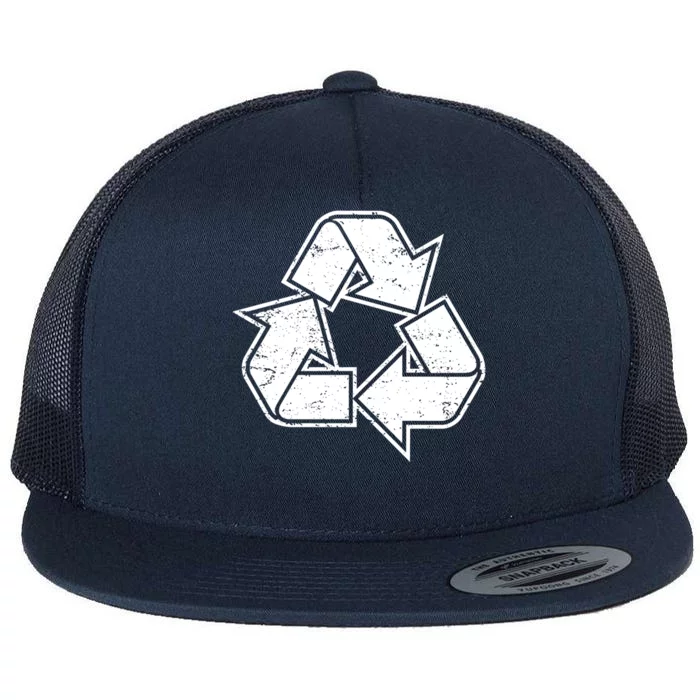 Reduce Reuse Recycle Sign Recycling Symbol Environtalist Gift Flat Bill Trucker Hat