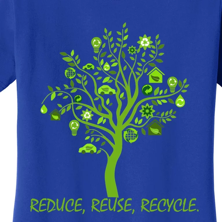 Recycle Reduce Reuse Earth Day Save Planet Gift Women's T-Shirt