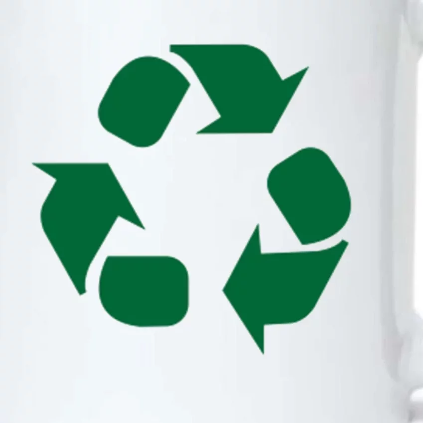 Reduce Reuse Recycle Sign Symbol Funny Gift Black Color Changing Mug