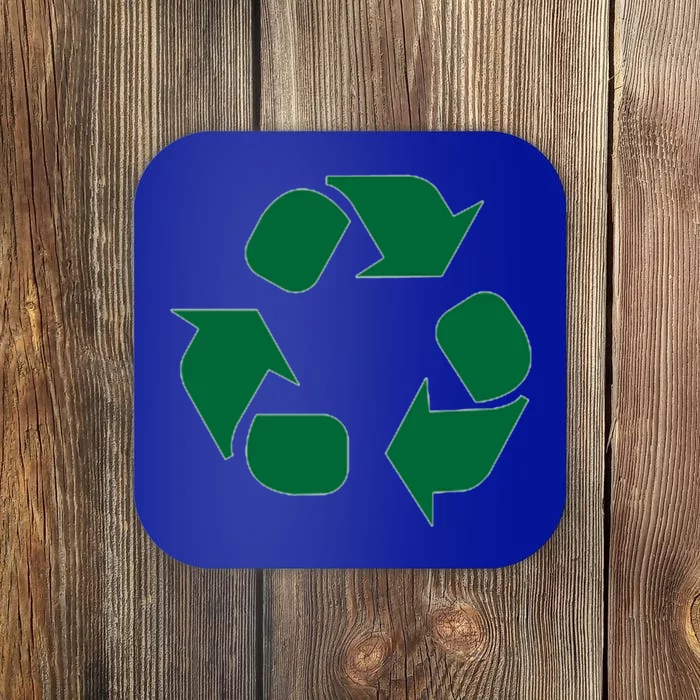 Reduce Reuse Recycle Sign Symbol Funny Gift Coaster