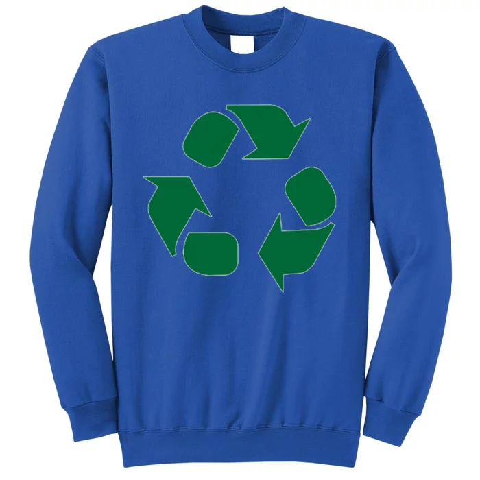 Reduce Reuse Recycle Sign Symbol Funny Gift Tall Sweatshirt