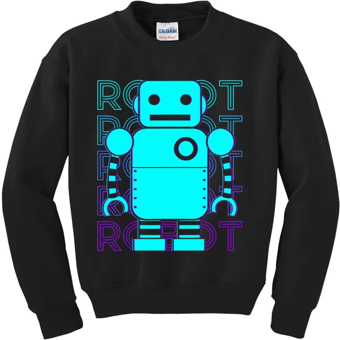 Robot Retro Kids Sweatshirt