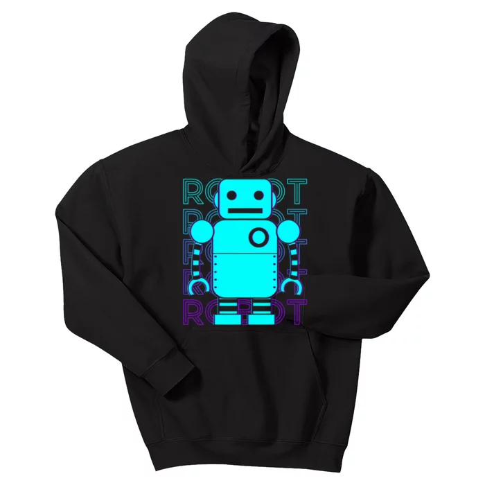 Robot Retro Kids Hoodie