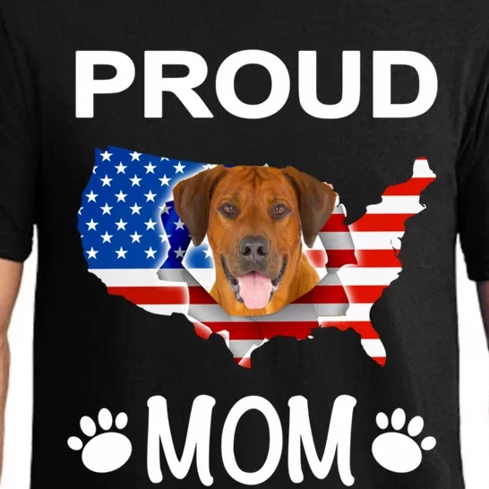 Rhodesian Ridgeback Rhodesian Ridgeback Proud Patriot Mom Gift Pajama Set