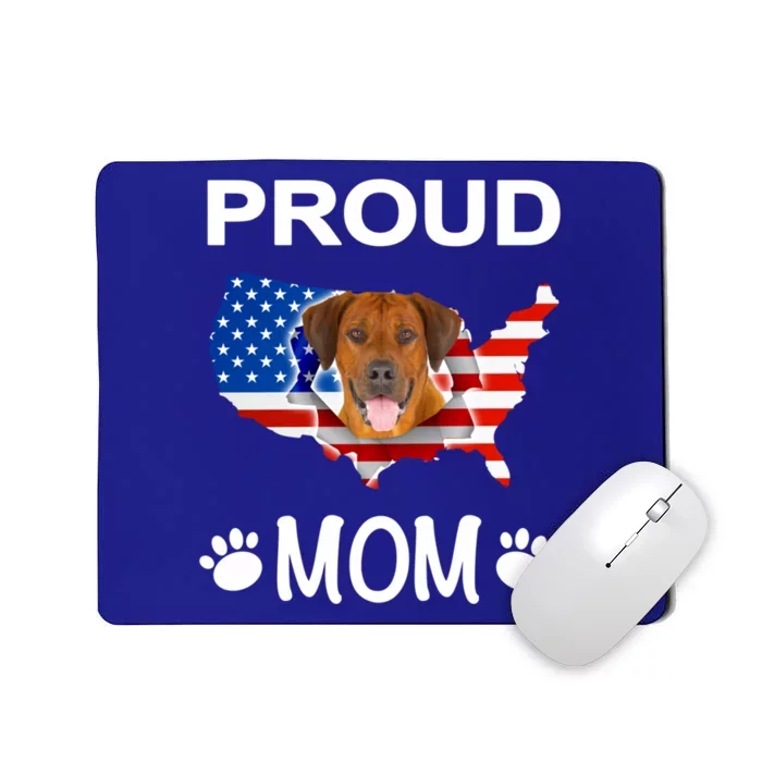 Rhodesian Ridgeback Rhodesian Ridgeback Proud Patriot Mom Gift Mousepad