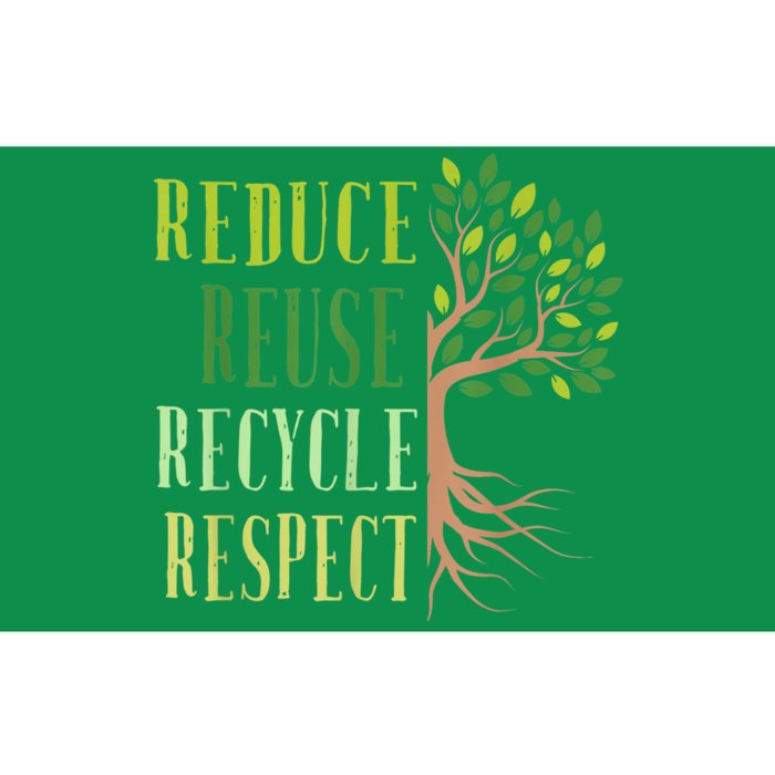 Reduce Reuse Recycle Climate Crisis Environmental Activism Bumper Sticker